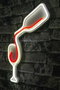 Wallity Iluminación Decorativa LED de Plástico Blanco y Rojo